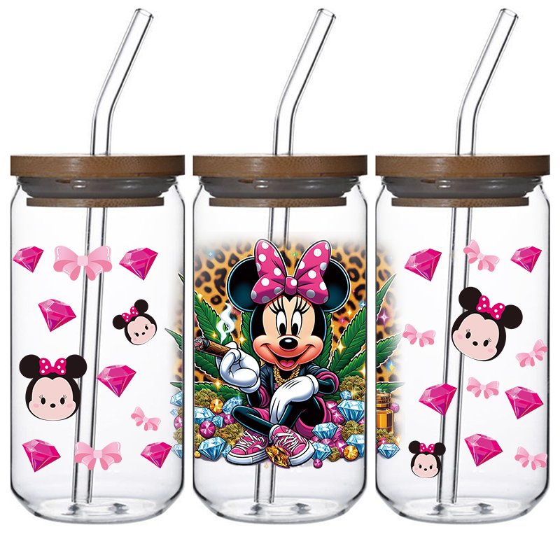 Fairy-tale style design UV DTF Cup Wraps 16oz UVDTF Transfers Film Printing Stickers Decals for 16oz cup
