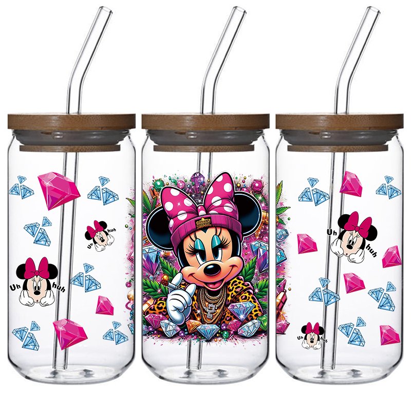 Fairy-tale style design UV DTF Cup Wraps 16oz UVDTF Transfers Film Printing Stickers Decals for 16oz cup