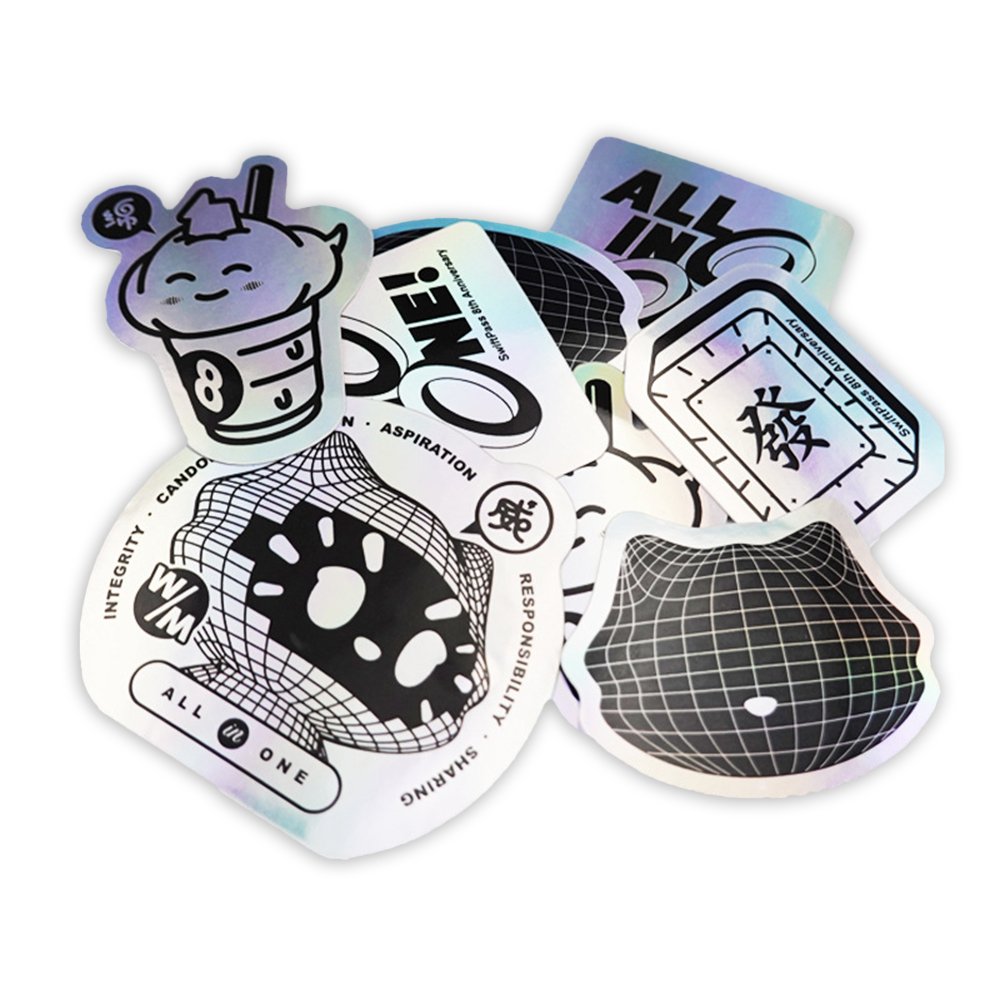 Custom Colorful Printed Sticker Self Adhesive Vinyl Sticker Self Adhesive Bathroom Sticker