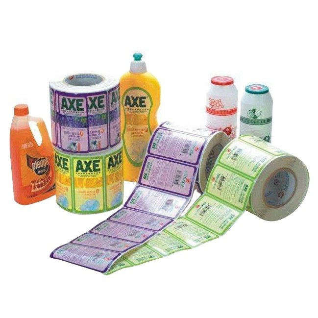 Custom christmas stickers food label sticker, circle jar product packaging wholesale price waterproof label sticker