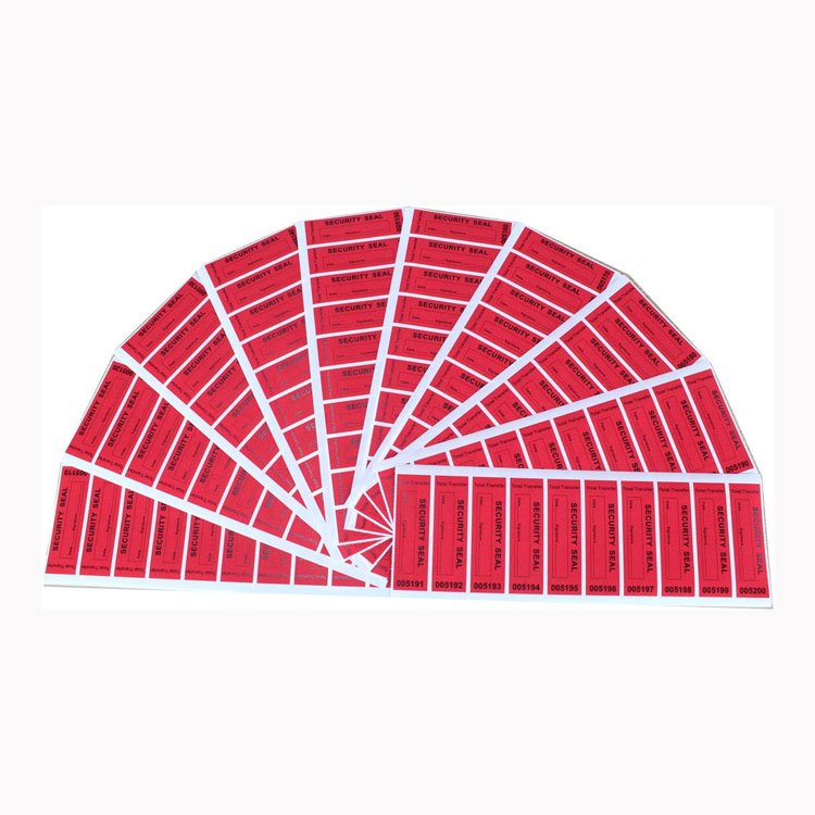 36mic No-Transfer Matte Red VOID Factory Price Eco Friendly Sticker Vinyl Stickers Custom Die Cut Security Seal Void Stickers