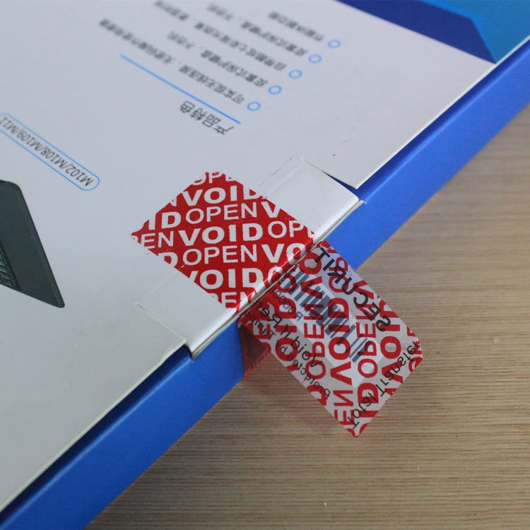 36mic No-Transfer Matte Red VOID Factory Price Eco Friendly Sticker Vinyl Stickers Custom Die Cut Security Seal Void Stickers