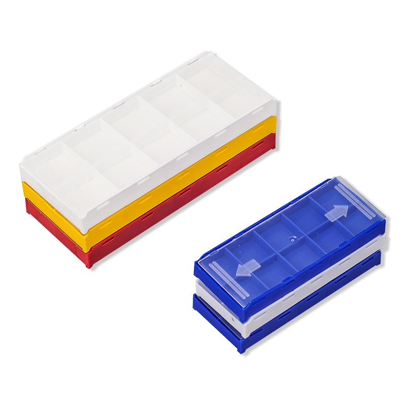 Recycled Materials Square Milling Cutter Box PP Square Tube CNC Milling Cutter Packaging Hardware Tool Blister Use