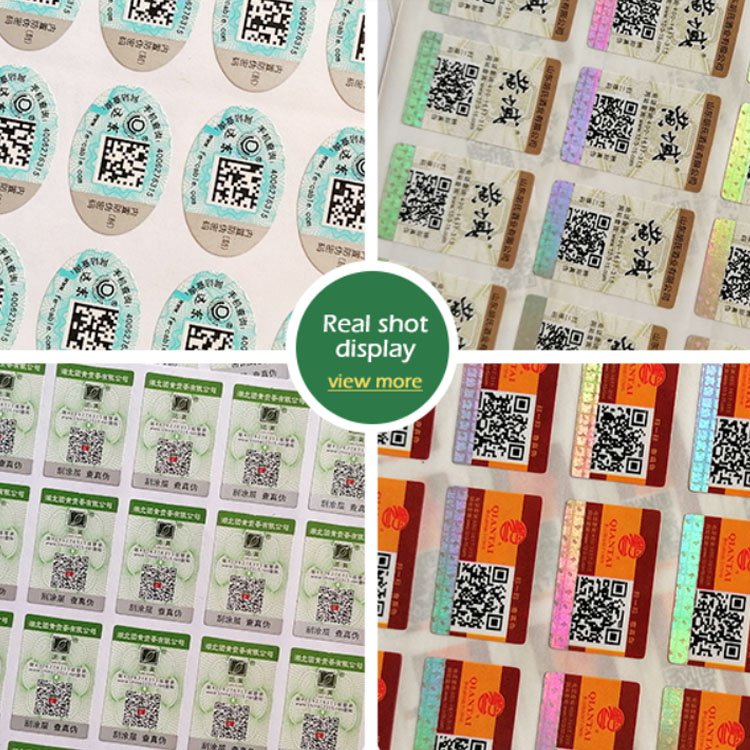3D Anti Counterfeiting Security Label Wholesale Professional Printing Cosmetic Adhesive Sticker Customized Size Customized Color