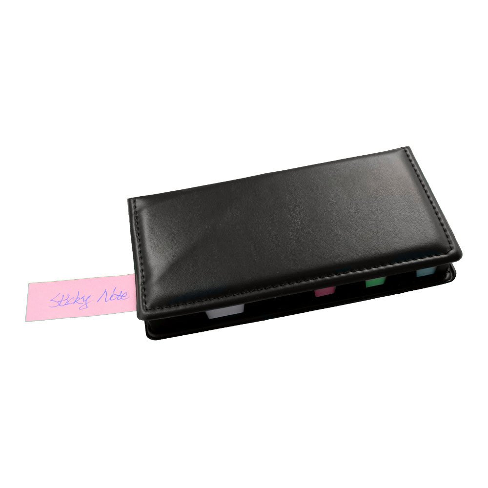 Manufacturers Wholesale Custom Office Stationery Color Sticker Combination of Sticky Not Pad PU Sticky Note Box