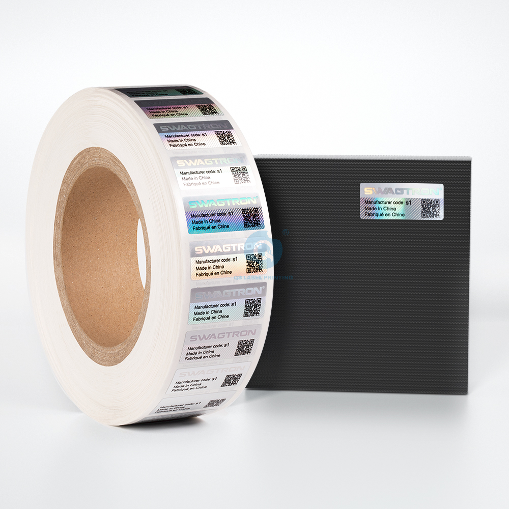 Customized Logo Hologram Sticker Roll Holographic Tamper Proof Security Label Roll