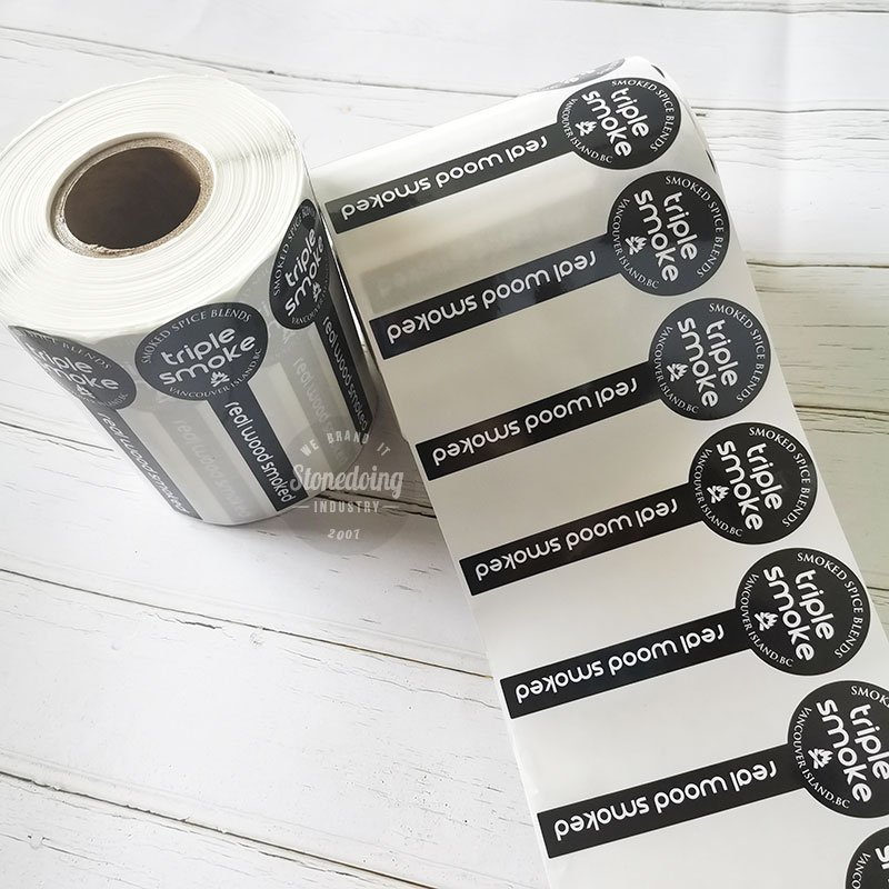 Private design self adhesive product labels round waterproof packaging clear gold sticker custom paper roll logo label stickers