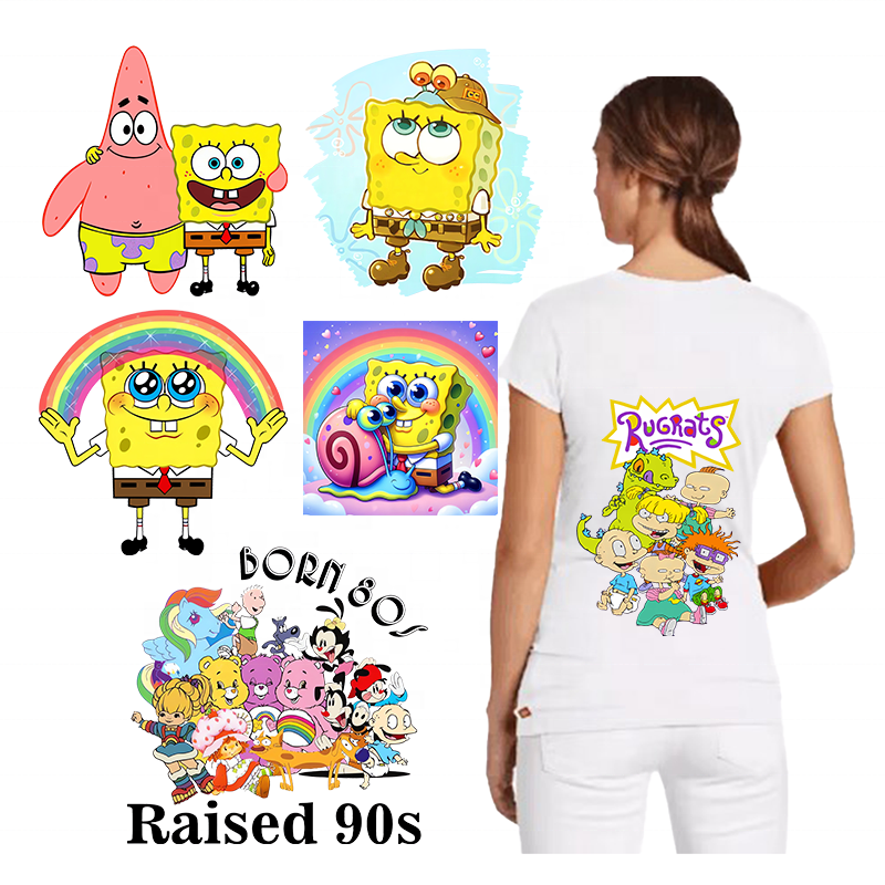 High quality durable Dtf Transfers Designs Ready To Press heat Transfer Sticker transfer Paper Hot Iron For T-shirt