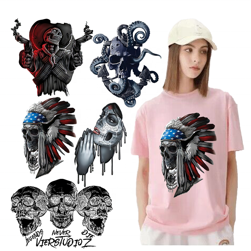 High quality durable Dtf Transfers Designs Ready To Press heat Transfer Sticker transfer Paper Hot Iron For T-shirt