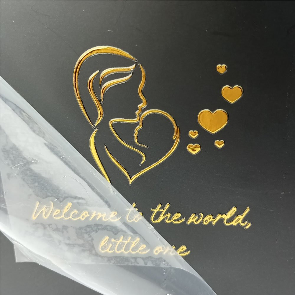 Factory custom 3D logo transfer stickers metal printed cosmetic transfer stickers