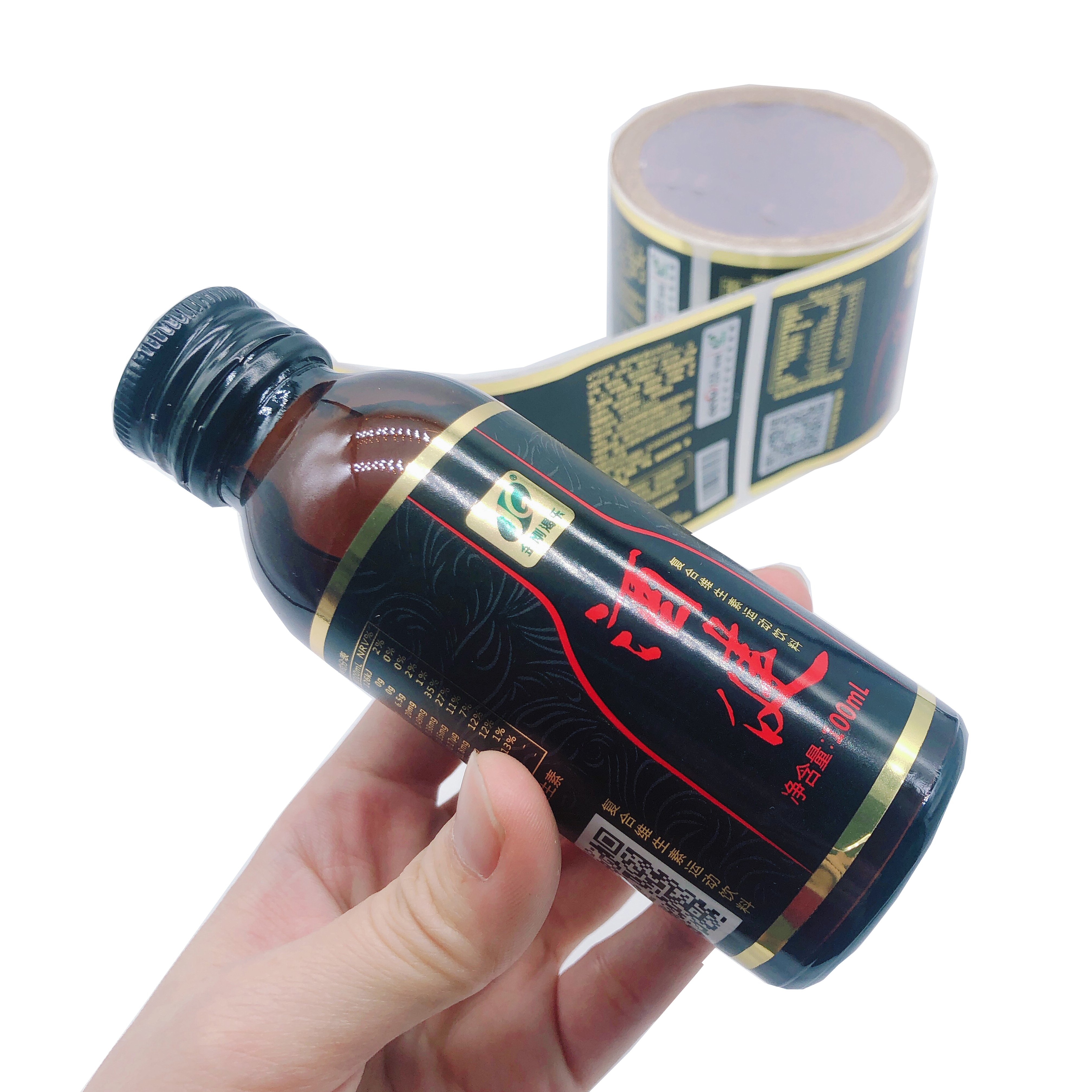 2024 new fashion style food sticker labels for custom food high transparency waterproof label for our factory