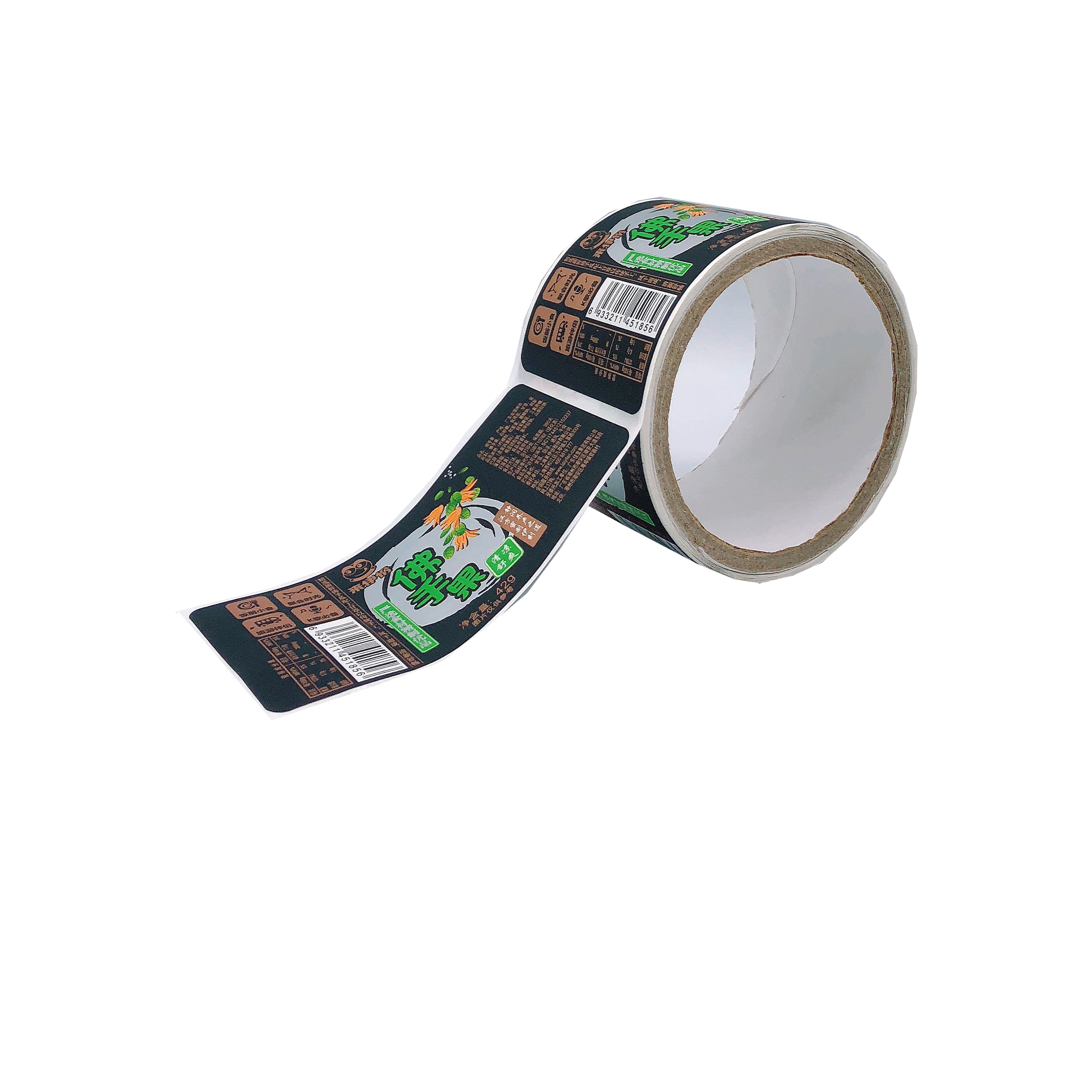 2024 new fashion style food sticker labels for custom food high transparency waterproof label for our factory