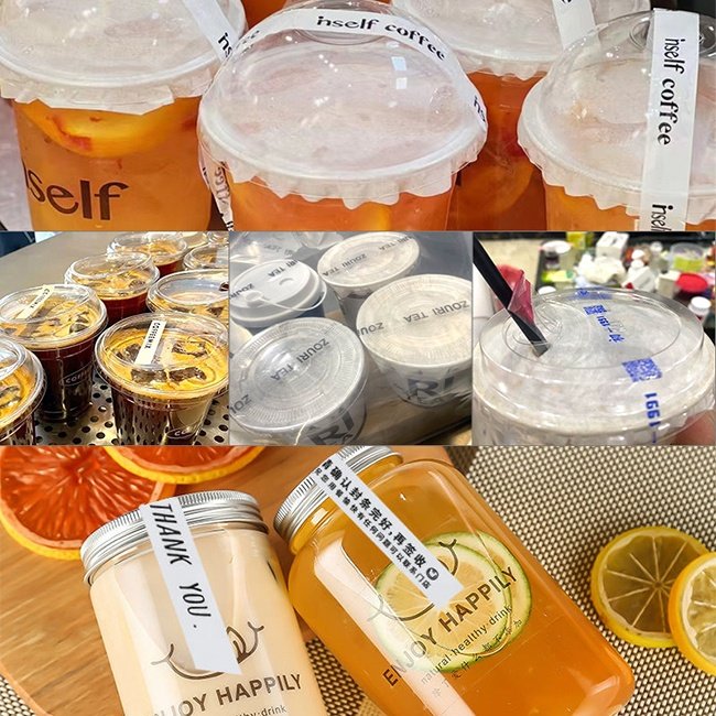 custom logo gummed paper packing tape mailer box sealing tape beverage bottle cup sticker label cake kraft paper packaging tape