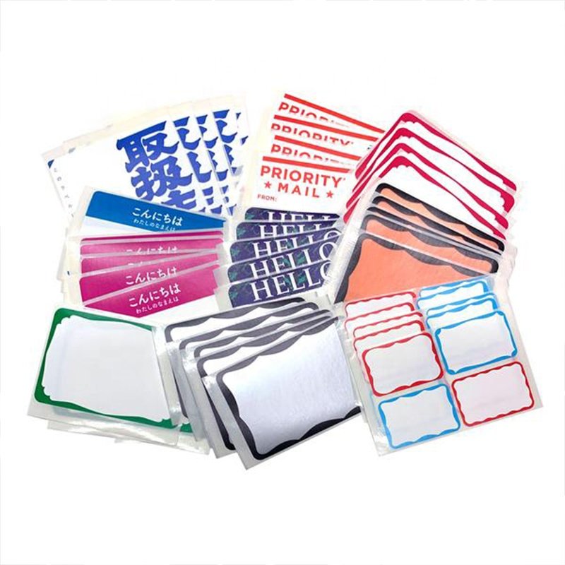 Custom Same Destructible Vinyl Blank Eggshell Sticker Hello My Name sticker For Graffiti