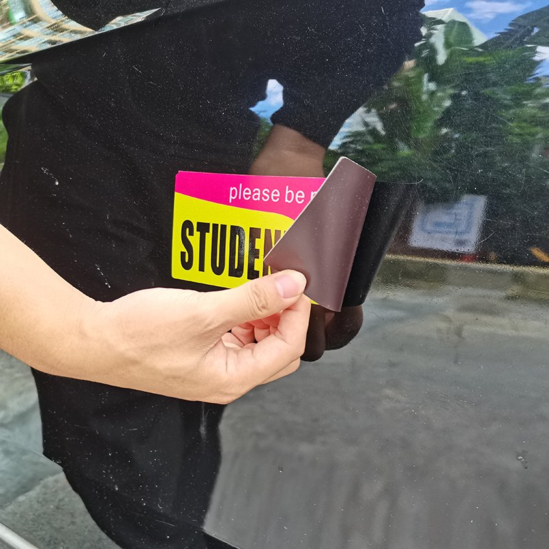 High Quality Car Door Soft Magnet New Student Driver Car Signs Custom Logo Customized Car Magnetic Bumper Sticker