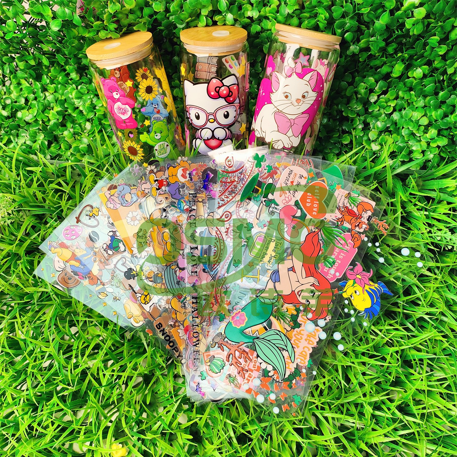 Osmo Wholesale UV Dtf 16oz Libbey Glass Can Cup Wraps NFL Football MLB Sport Team Cup Wraps Transfers Stickers
