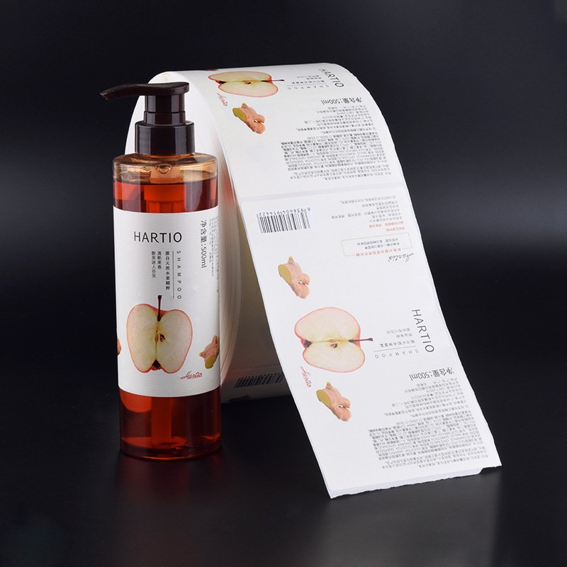 custom double printed logo brand labels for packing customized paper waterproof adhesive stickers for bottle