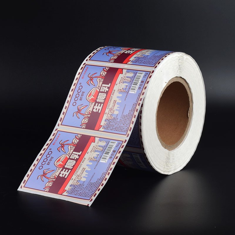 custom double printed logo brand labels for packing customized paper waterproof adhesive stickers for bottle