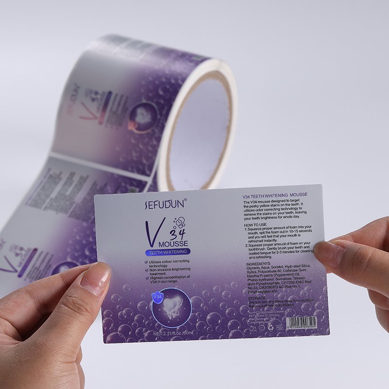 Waterproof Beauty Care Products Bottle Labels Roll Custom Logo Bath Body Care Label Printing stickers