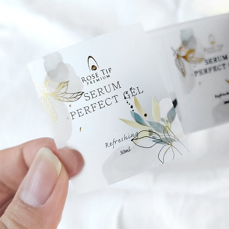 Custom Bottle Label Printing Adhesive Stickers Etiquettes Cosmetique Packaging Makeup Labels For Cosmetic Bottles