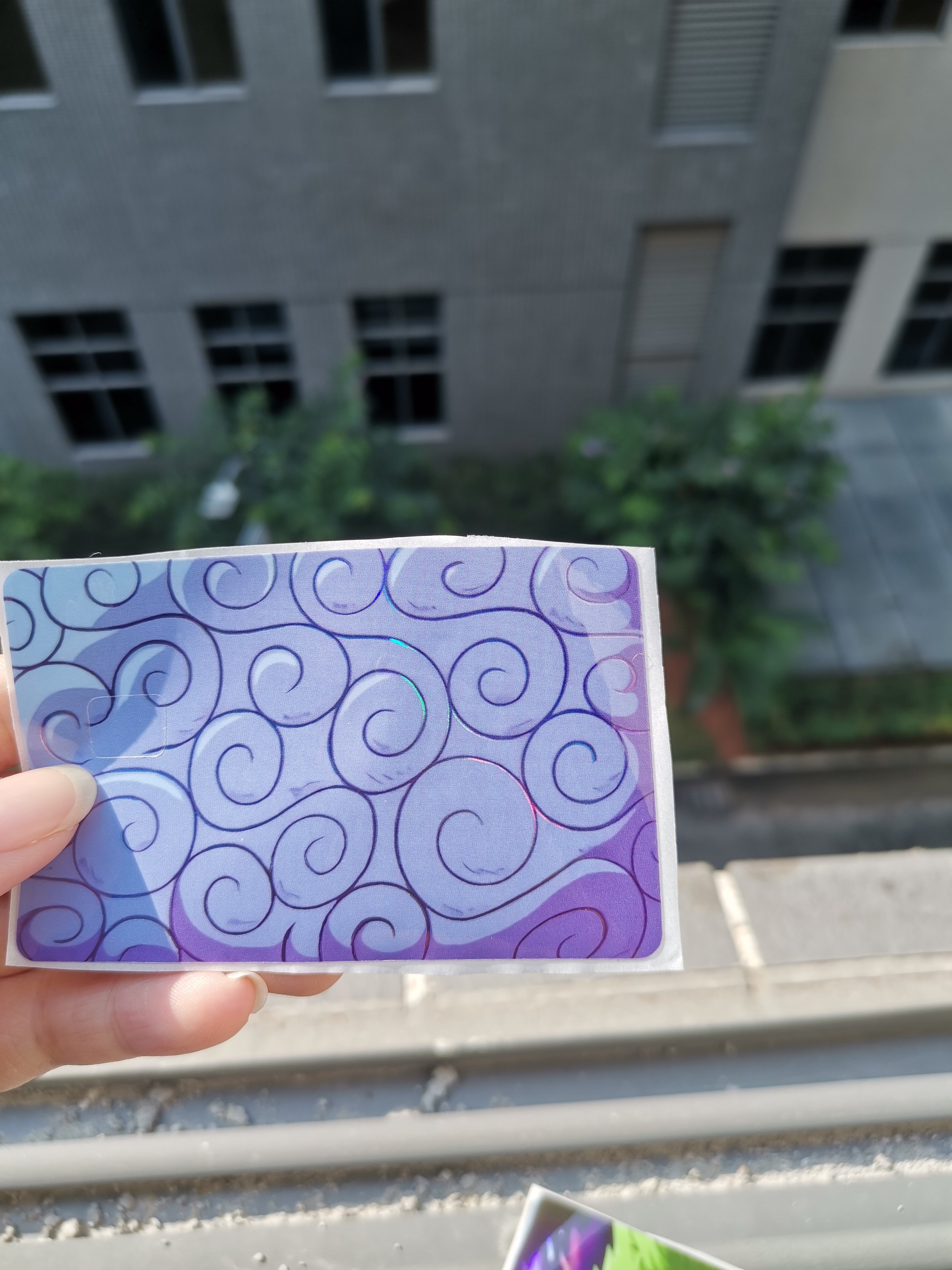 Custom Card Sticker with Anime Style Underwater World Removal Credit Card Debit Card Sticker for Chip with Stickers