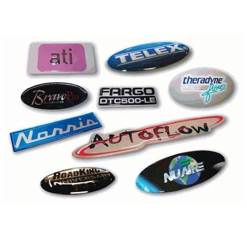 Custom shape 3D dome silicone sticker epoxy resin sticker with your company logo