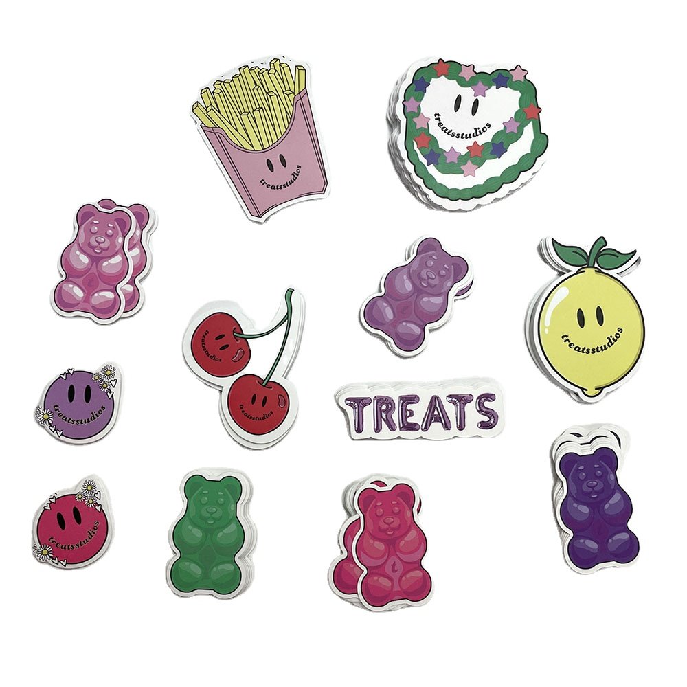 Custom Cartoon Die Cut Stickers Computer Skateboard Luggage Decoration Stickers for Small Business