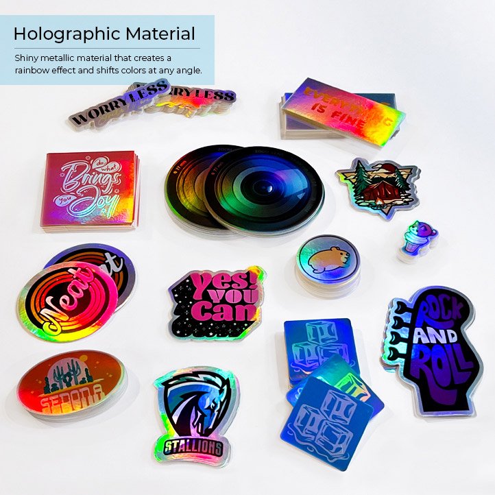 Custom Printing Waterproof Vinyl Stickers Die Cut Label Logo Stickers Adhesive PVC Label Sticker