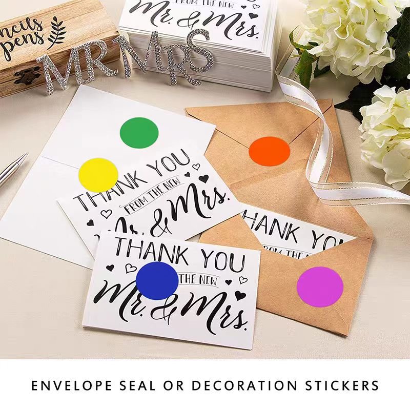Custom Bright Yellow Round Color Coding Circle Dot Labels on a Sheet Semi-Gloss Diameter Sticker