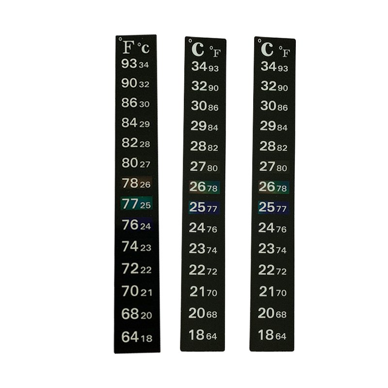 Customizable Reusable Self-Adhesive High Quality Fish Tank Thermometer Sticker