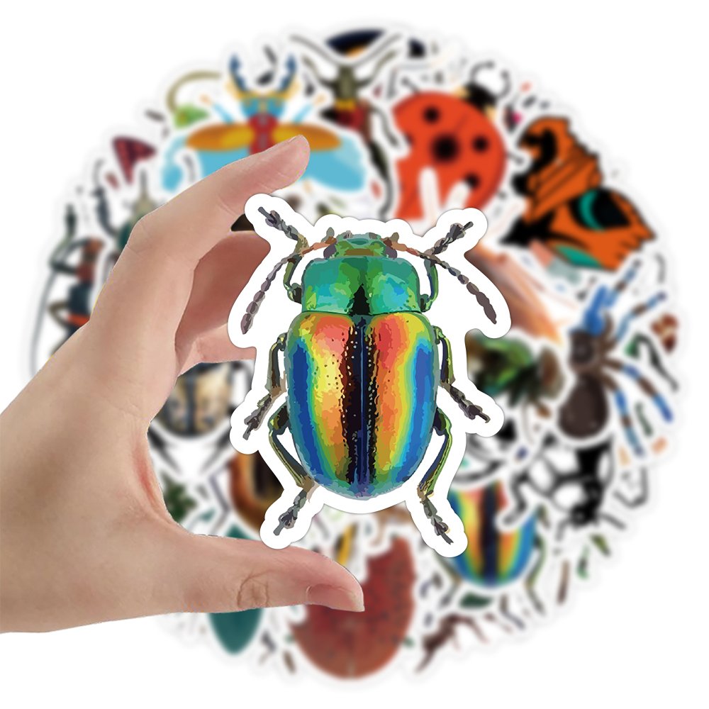 50pcs Original insects selling cartoon animals graffiti stickers for trunk mobile computer waterproof