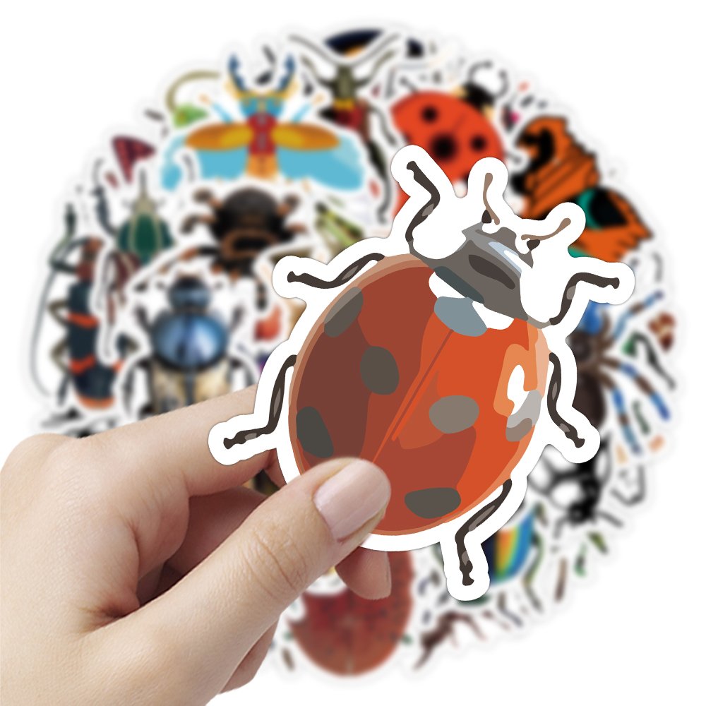 50pcs Original insects selling cartoon animals graffiti stickers for trunk mobile computer waterproof