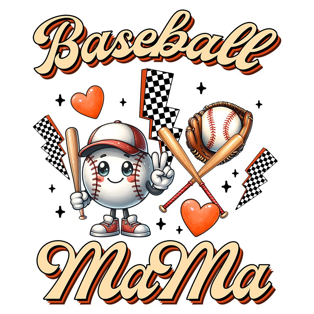 Mom Style DTF Heat Transfers Cartoon Sticker Plastisol IRON ON Ready To Press Mama Design Heat Transfer Sticker For T Shirts
