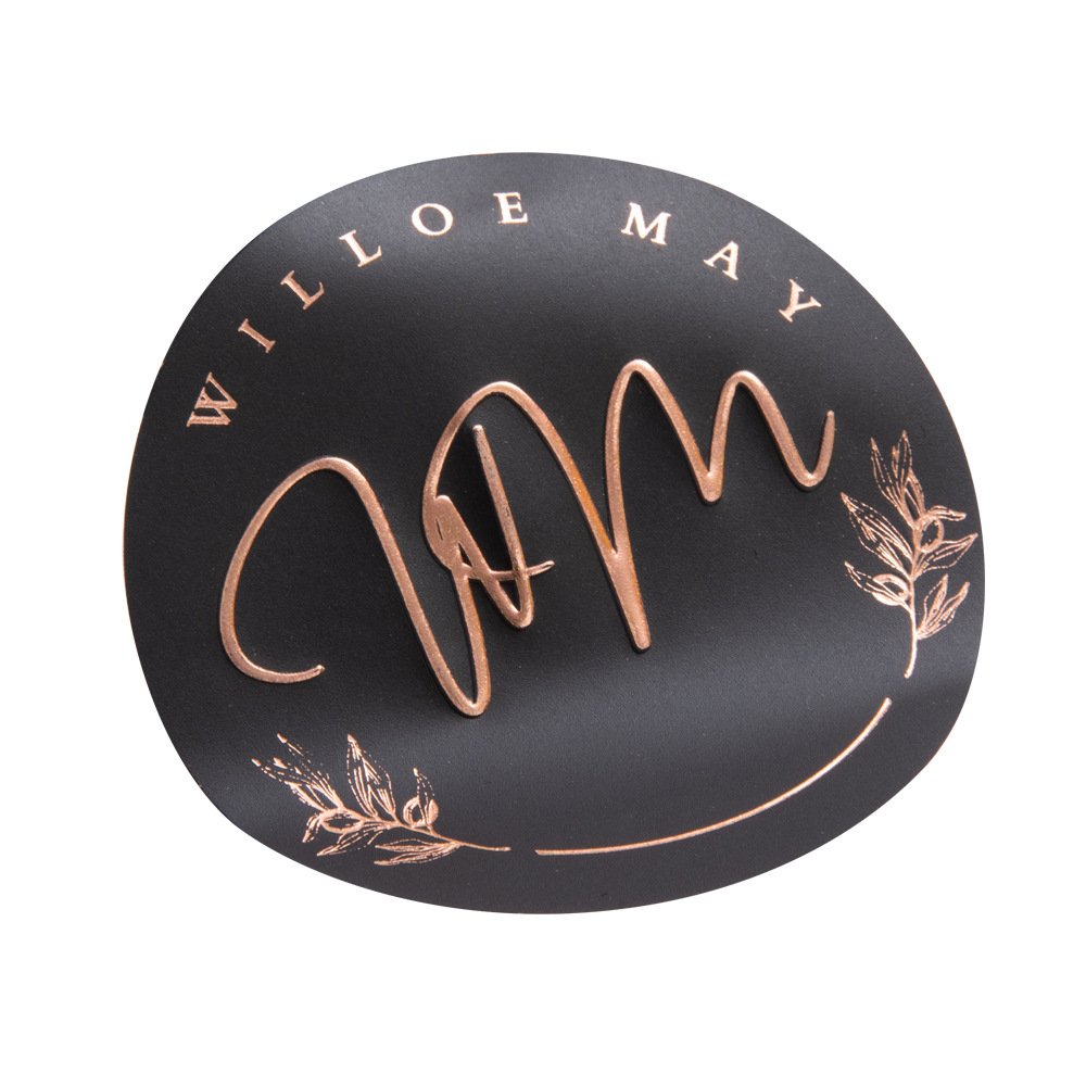 Gift Decoration Stationery Stickers Label Custom Paper Vinyl Adhesive Waterproof Printing Logo Sticker Roll