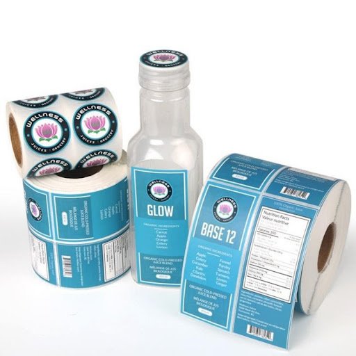 Glossy Waterproof Roll Print Cosmetic Adhesive Labels Bottle Stickers Packaging Logo Vinyl Private Label Sticker Custom