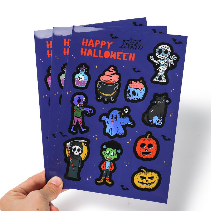 Custom label logo color sticker sheet kiss cut printing kiss cut sticker sheets custom paper sticker sheet kiss cut paper