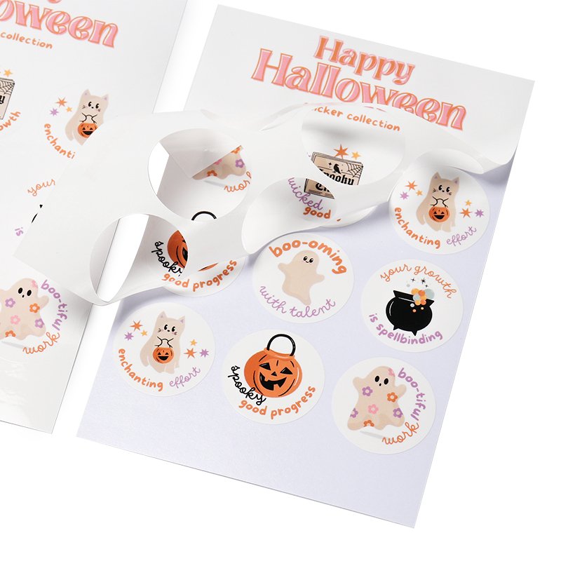 Custom label logo color sticker sheet kiss cut printing kiss cut sticker sheets custom paper sticker sheet kiss cut paper