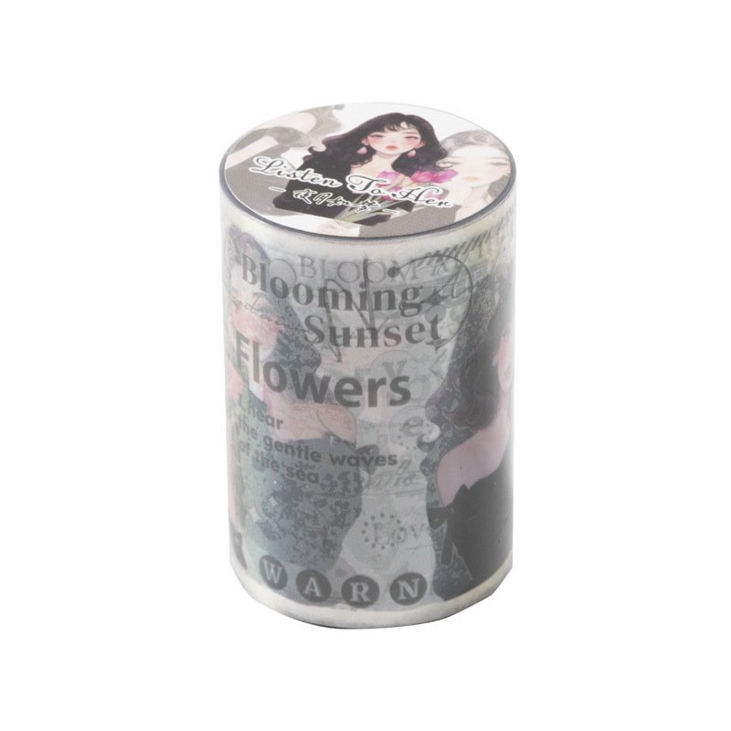 2M/Roll Character Theme Tape Listen to Her Series PET Handbook Material Decorative Stickers