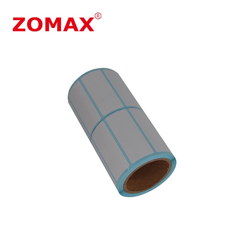 Custom Printing Thermal Barcode Paper Label Sticker Roll 3000 Labels Thermal Paper Roll 80x80 Custom Wholesale Blank White ZOMAX