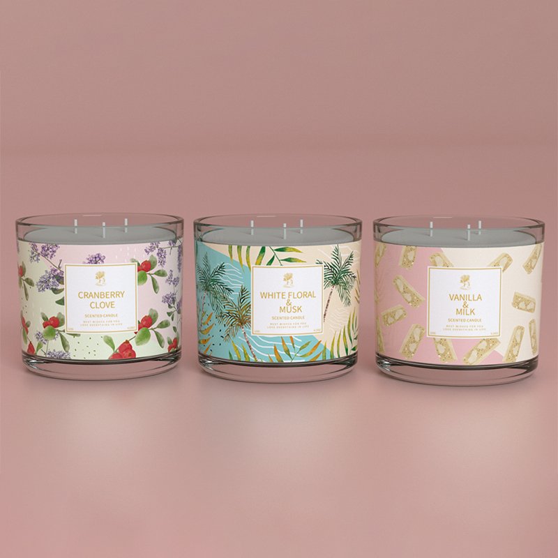 Good Price Gold Foil Customized Logo Candle Sticker Label For Packaging Warning