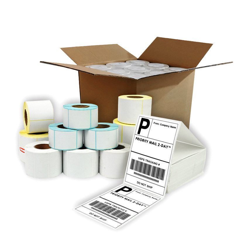 Blank Self Adhesive Direct Thermal Roll Logistics Package Printing Sticker Label