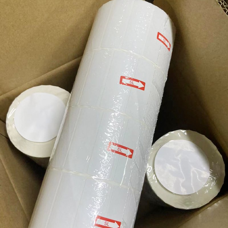 Blank Self Adhesive Direct Thermal Roll Logistics Package Printing Sticker Label