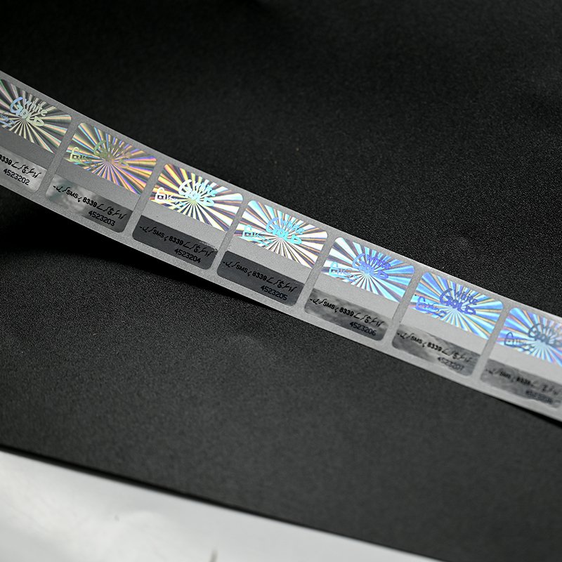 Custom Printing 2D/3D Silver Holographic Laser Sticker Anti-counterfeit Hologram Label Scratch Off Label OEM Adhesive Sticker