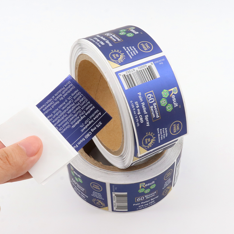 Manufacture custom stickers logo printing vinyl packaging sticker paper sticker label roll