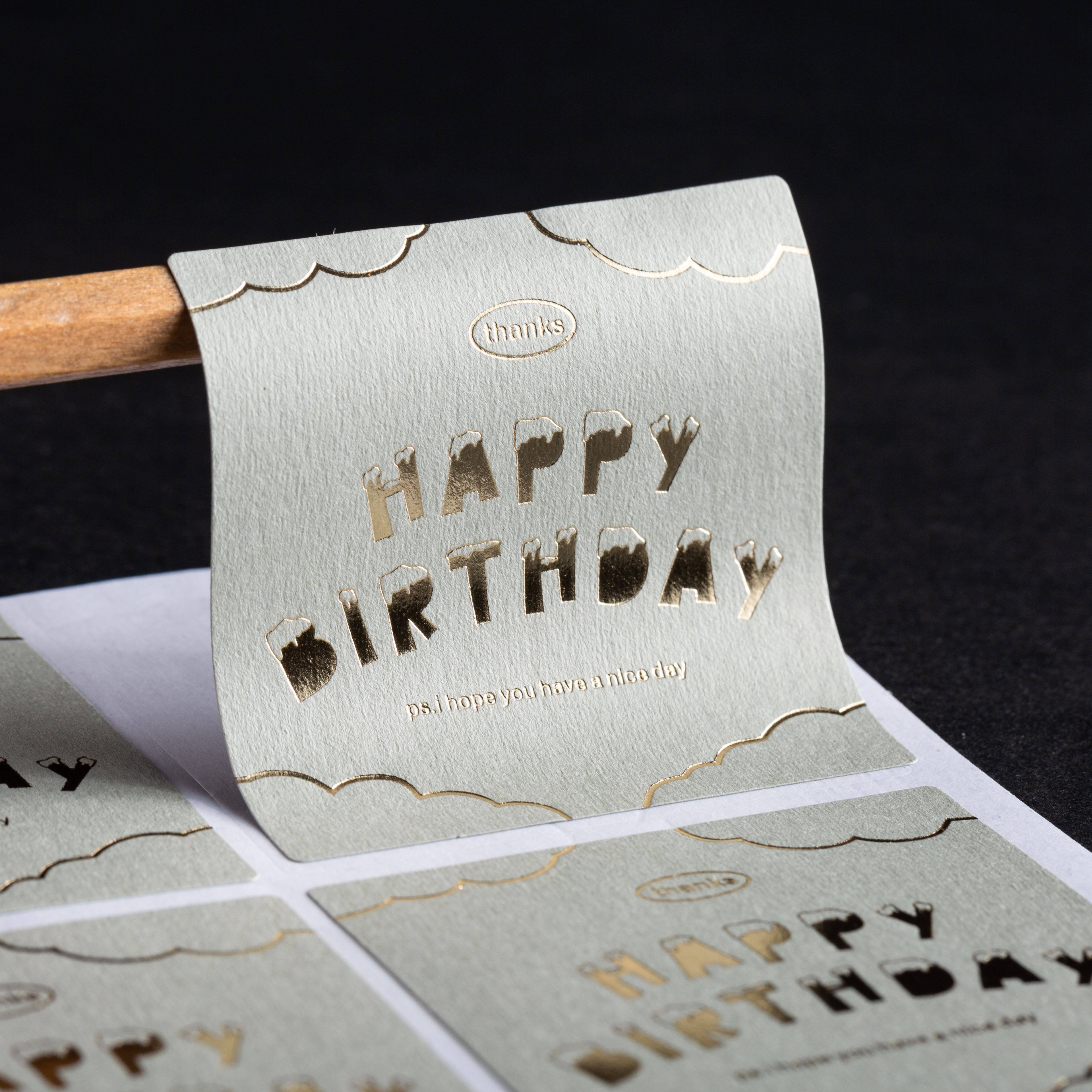 Deluxe custom Printed label Packaging Label Embossed stickers Custom gold foil
