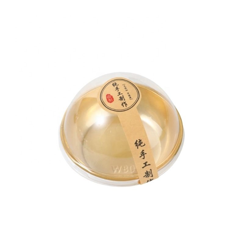 Wholesale Plastic Package Container Customized Sticker Gift Round Boxes Transparent Ball Shape Blister Box for Dessert