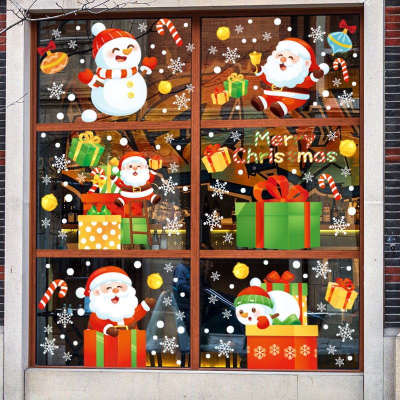 2024 New Window Door Cling Sticker for Christmas