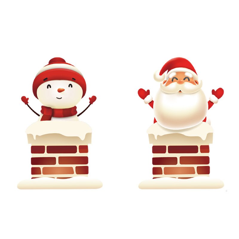2024 New Window Door Cling Sticker for Christmas