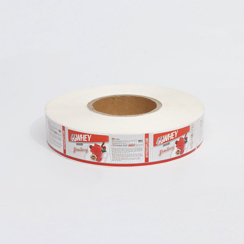 Custom Round Adhesive Waterproof Synthetic Paper Bottle Label, Roll Logo Label sticker Printing