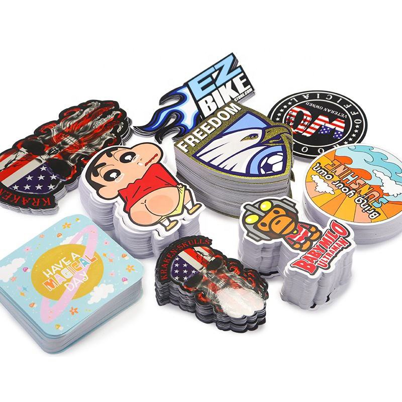 Custom LOGO Printing Die Cut Vinyl stickers Custom Waterproof Cartoon stickers Manufacturers Custom Labels